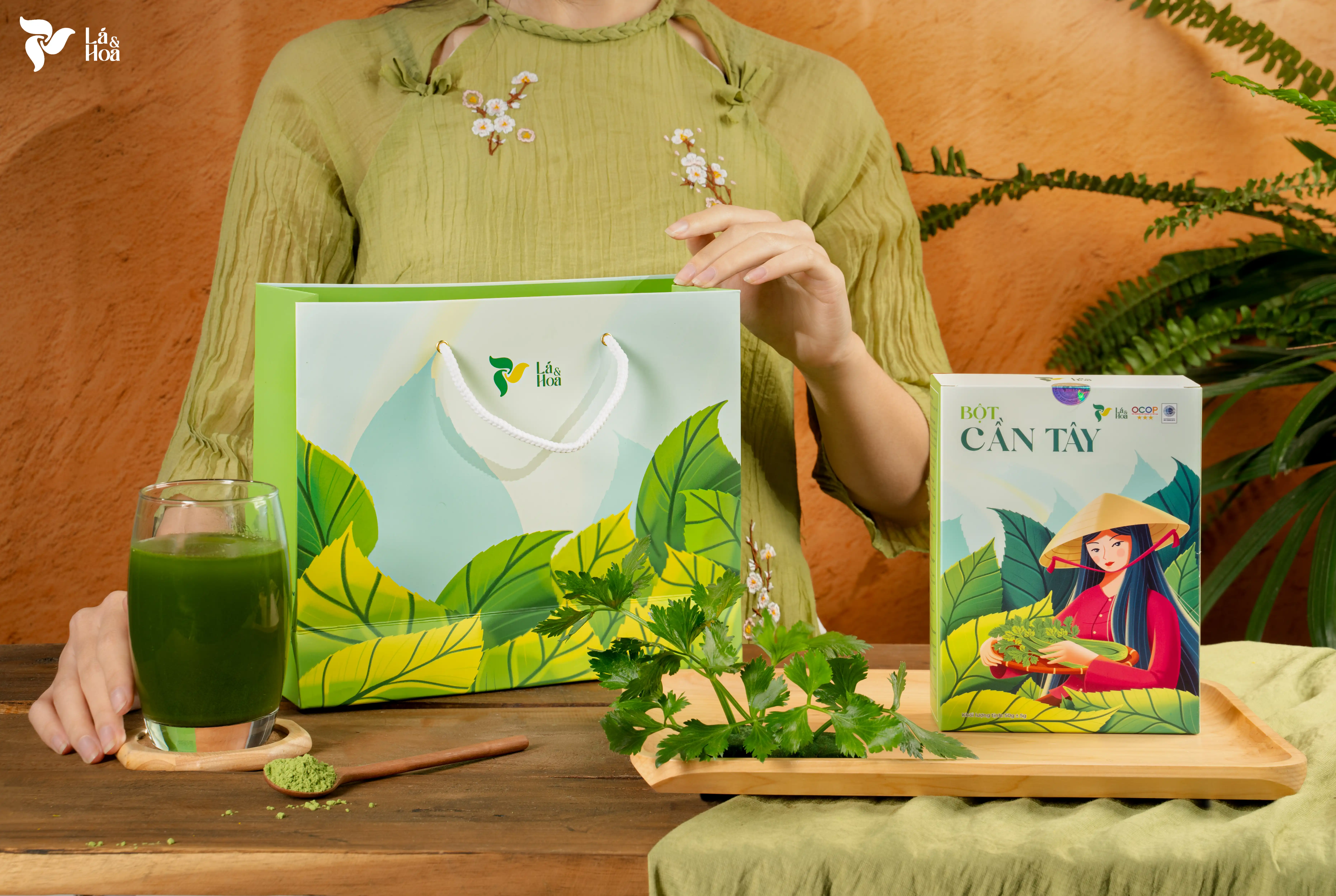 Bột Cần Tây Lá và Hoa