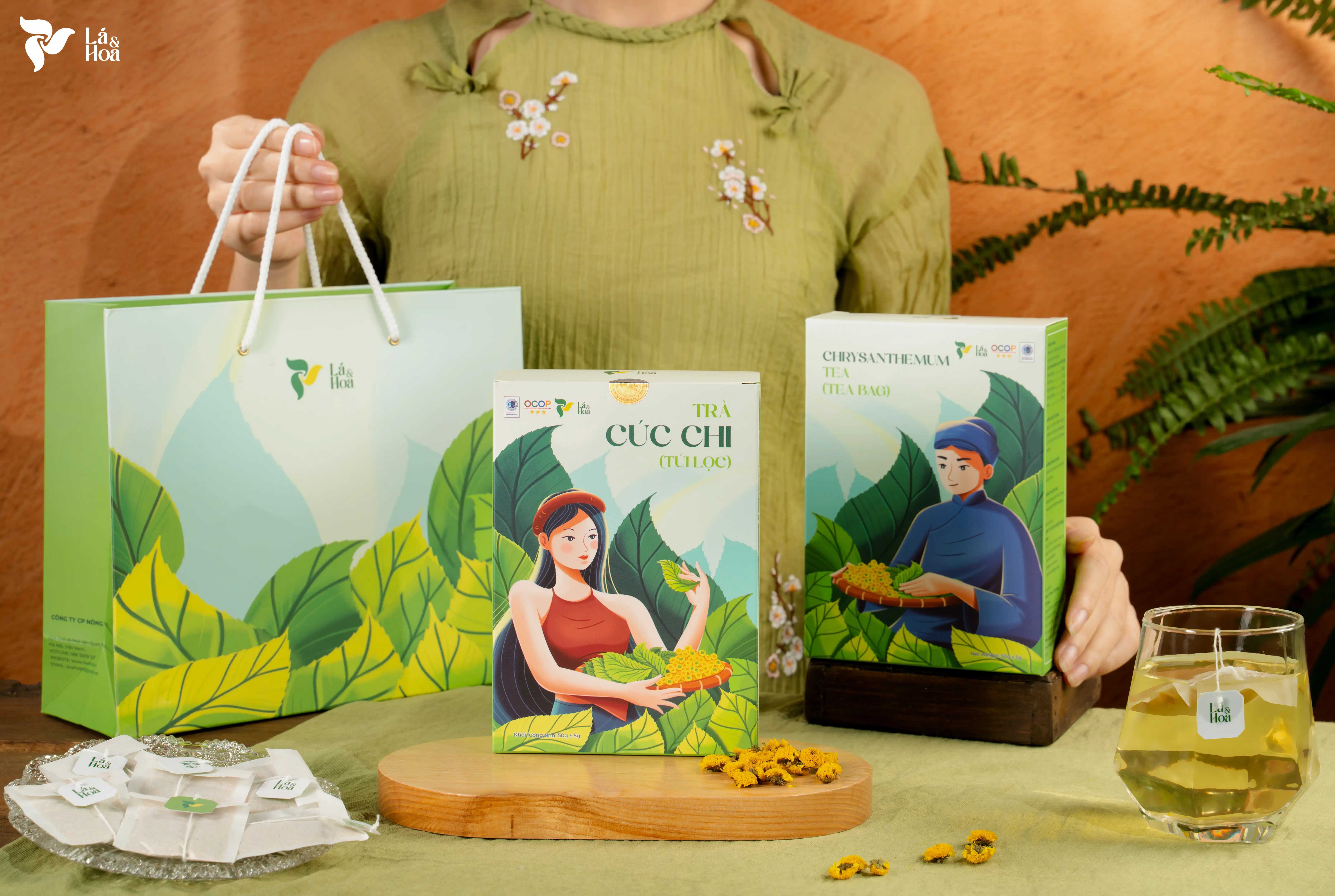 Trà Cúc Chi Túi Lọc Lá và Hoa